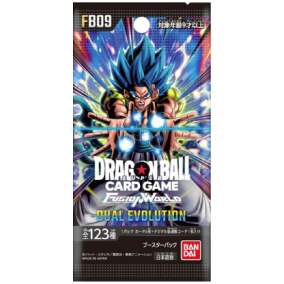 [Japanese Ver] Bandai DRAGON BALL SUPER CARD GAME FUSION WORLD Card Game Booster Pack - FB09-Dual Evolution (Original Box of 24)